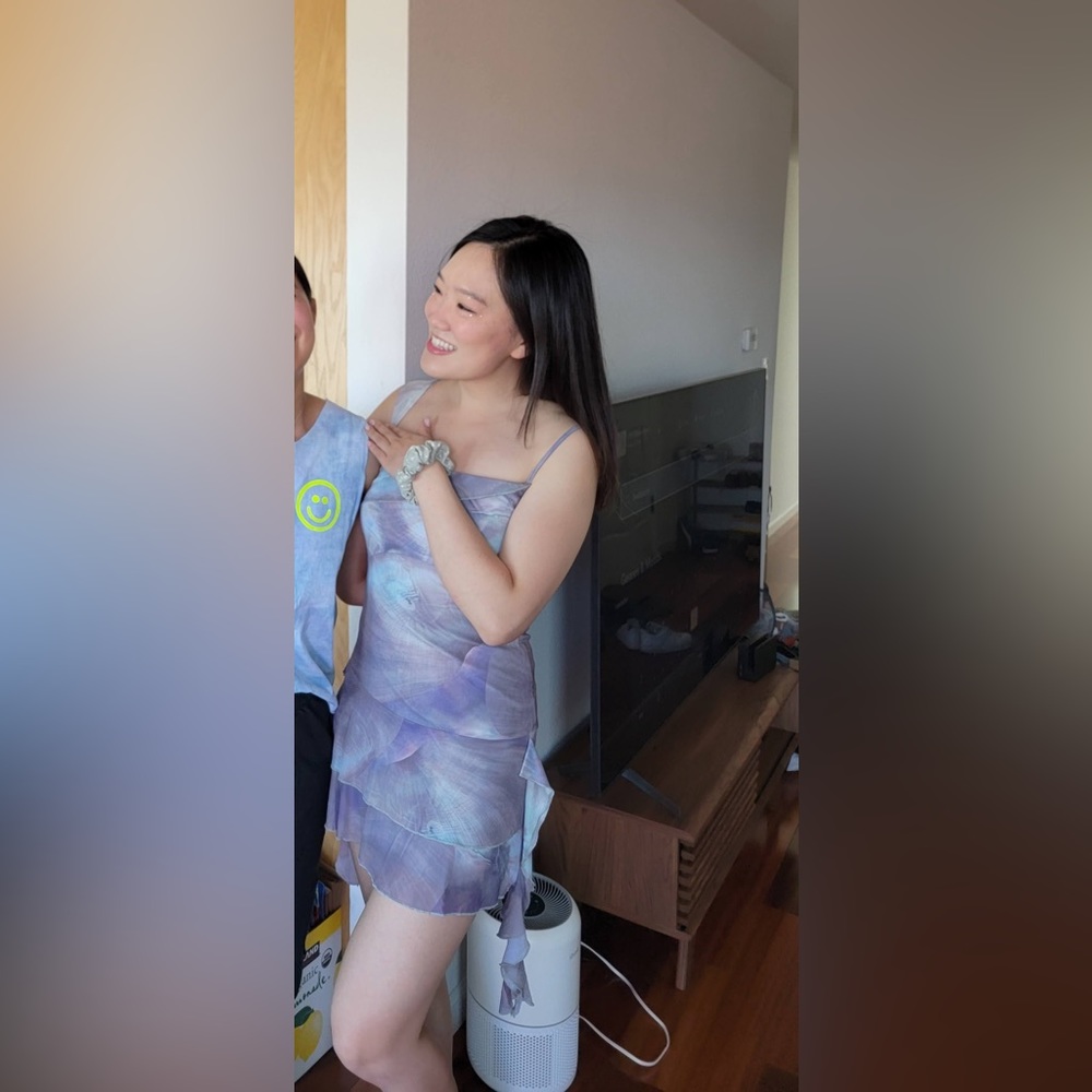 Motel rocks tie dye blue purple fairy dress